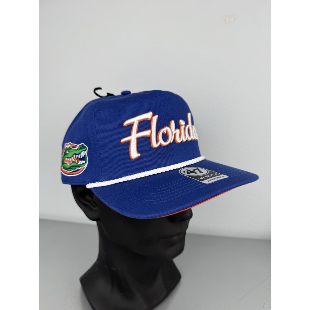 Florida Gators '47 Brand Snapback Hat Cap Adjustable NCAA Hitch Rope Blue NWT